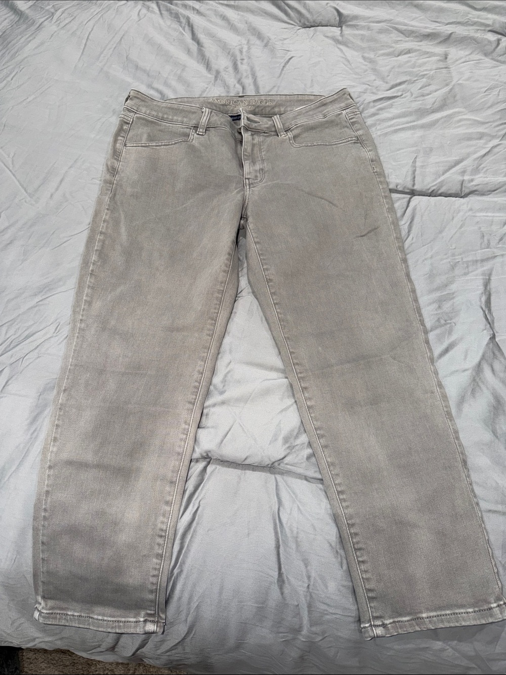 Womens Gray jegging crop American eagle
